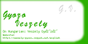 gyozo veszely business card